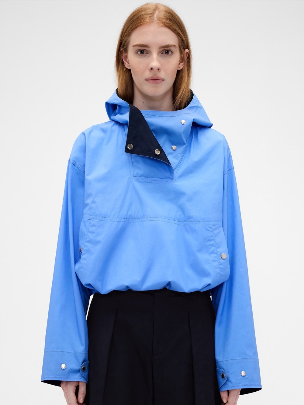 🔥🔥NWT (SMALL) GAP x Victoria Beckham Hooded Pullover Jacket/The Anorak Jacket🔥